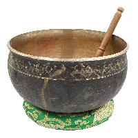 [super Quality], [old], Buddhist Hand Beaten Ultabati Singing Bowl, [real Antique], [select Accessories]