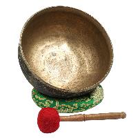 [super Quality], [old], Buddhist Hand Beaten Ultabati Singing Bowl, [real Antique], [select Accessories]