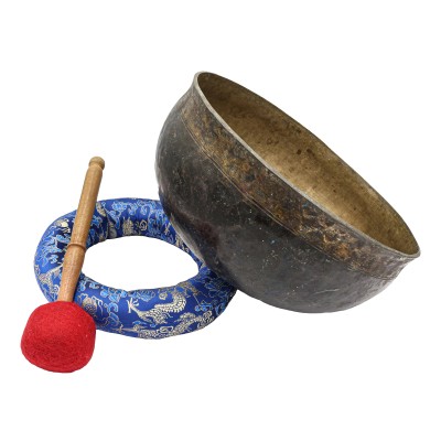 [super Quality], [old], Buddhist Hand Beaten Ultabati Singing Bowl, [real Antique]