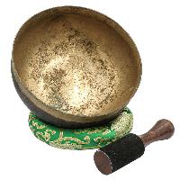 [super Quality], [old], Buddhist Hand Beaten Ultabati Singing Bowl, [real Antique], [select Accessories]