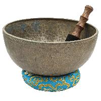[old], Buddhist [real Antique] Hand Beaten [jambati] Singing Bowl, [select Accessories]