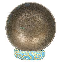 [old], Buddhist [real Antique] Hand Beaten [jambati] Singing Bowl, [select Accessories]