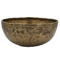 [old], Buddhist [real Antique] Hand Beaten [jambati] Singing Bowl, [select Accessories]