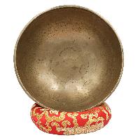 [old], Buddhist [real Antique] Hand Beaten [jambati] Singing Bowl, [select Accessories]