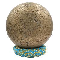 [old], Buddhist [real Antique] Hand Beaten [jambati] Singing Bowl, [select Accessories]