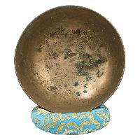 [old], Buddhist [real Antique] Hand Beaten [jambati] Singing Bowl, [select Accessories]
