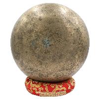 [old], Buddhist [real Antique] Hand Beaten [jambati] Singing Bowl, [select Accessories]