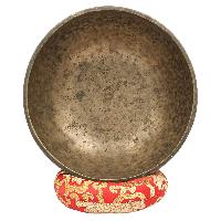 [old], Buddhist [real Antique] Hand Beaten [jambati] Singing Bowl, [select Accessories]