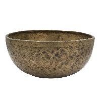 [old], Buddhist [real Antique] Hand Beaten [jambati] Singing Bowl, [select Accessories]