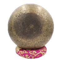 [old], Buddhist [real Antique] Hand Beaten [jambati] Singing Bowl, [select Accessories]