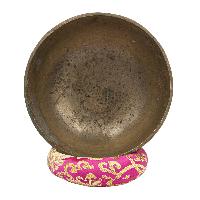 [old], Buddhist [real Antique] Hand Beaten [jambati] Singing Bowl, [select Accessories]