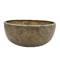 [old], Buddhist [real Antique] Hand Beaten [jambati] Singing Bowl, [select Accessories]