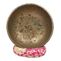 [old], Buddhist [real Antique] Hand Beaten [jambati] Singing Bowl, [select Accessories]