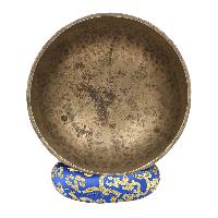 [old], Buddhist [real Antique] Hand Beaten [jambati] Singing Bowl, [select Accessories]