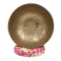 [old], Buddhist [real Antique] Hand Beaten [jambati] Singing Bowl, [select Accessories]