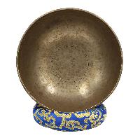 [old], Buddhist [real Antique] Hand Beaten [jambati] Singing Bowl, [select Accessories]