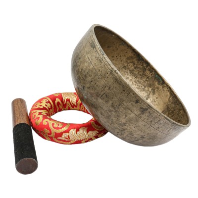 [old], Buddhist [real Antique] Hand Beaten [jambati] Singing Bowl