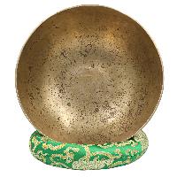[old], Buddhist [real Antique] Hand Beaten [jambati] Singing Bowl, [select Accessories]