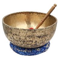 [old], Buddhist [real Antique] Hand Beaten [jambati] Singing Bowl, [select Accessories]