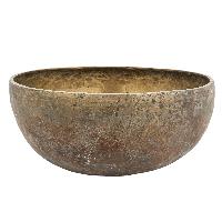 [old], Buddhist [real Antique] Hand Beaten [jambati] Singing Bowl, [select Accessories]