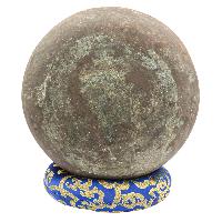 [old], Buddhist [real Antique] Hand Beaten [jambati] Singing Bowl, [select Accessories]