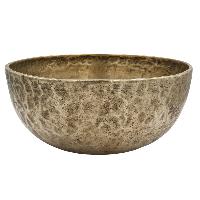 [old], Buddhist [real Antique] Hand Beaten [jambati] Singing Bowl, [select Accessories]