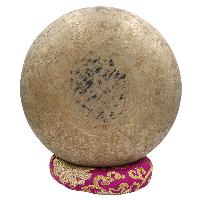 [old], Buddhist [real Antique] Hand Beaten [jambati] Singing Bowl, [select Accessories]