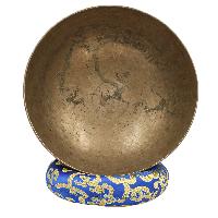 [old], Buddhist [real Antique] Hand Beaten [jambati] Singing Bowl, [select Accessories]