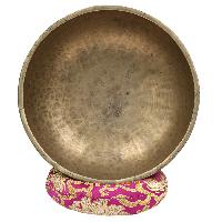 [old], Buddhist [real Antique] Hand Beaten [jambati] Singing Bowl, [select Accessories]