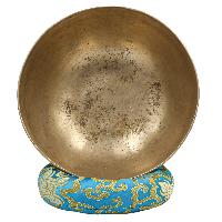 [old], Buddhist [real Antique] Hand Beaten [jambati] Singing Bowl, [select Accessories]