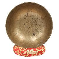 [old], Buddhist [real Antique] Hand Beaten [jambati] Singing Bowl, [select Accessories]
