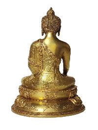 Tibetan Buddhist Statue Of Shakyamuni Buddha, [full Gold Plated]
