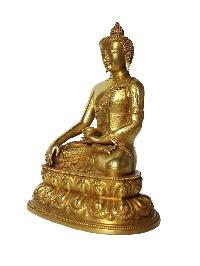 Tibetan Buddhist Statue Of Shakyamuni Buddha, [full Gold Plated]