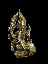 Handmade Statue Of Lakshmi, [bronze Finishing]