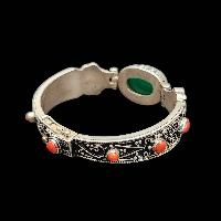 Metal Bracelet With [stone Setting], Turquoise