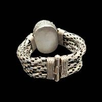 92.5 Sterling Silver Bracelet With [stone Setting], [turquoise]