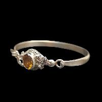 Sterling Silver Bracelet With [stone Setting], [free Size]