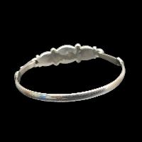 Sterling Silver Bracelet With [stone Setting], [free Size] Tourquise And Coral