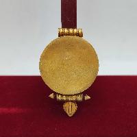 [sterlin Silver] Tibetan Ghau Box, [gold Plated], [stone Setting]