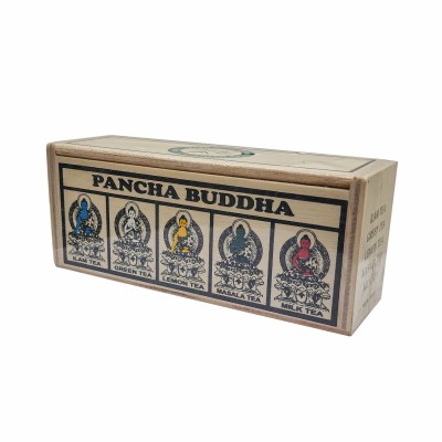 Pancha Buddha Tea [ilam Tea, Green Tea, Lemon Tea, Masala Tea And Milk Tea], Product Of Nepal, Lokta Paper Box