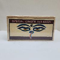 Best Quality Special Ginger Tea Bags, [25 Tea Bags], Product Of Nepal, Lokta Paper Box
