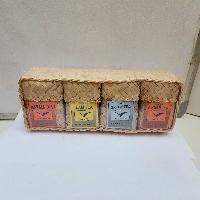 Best Quality Pure Himalayan [masala Tea, Ilam Tea, Green Tea And Ginger Tea], 4 Set [used For Both Milk And Black Tea] Product Of Nepal, In Bamboo Box