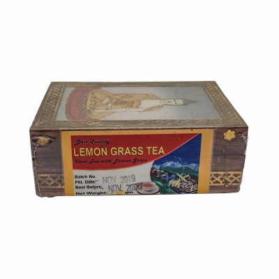 Best Quality Lemongrass Tea, Ilam Tea With Lemongrass, Product Of Nepal, In Wooden Box Gift Pack