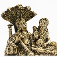 Nepali Statue Of Narayan And Laxmi, [sand Casting]