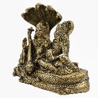 Nepali Statue Of Narayan And Laxmi, [sand Casting]