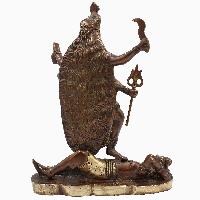 Nepali Statue Of Kali, [sand Casting], [chocolate Oxidized]
