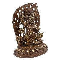 Buddhist Statue Of Vajrapani [chana Dorje], [chana Dorje], [sand Casting], [chocolate Oxidized]