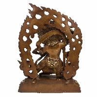 Buddhist Statue Of Vajrapani [chana Dorje], [chana Dorje], [sand Casting], [chocolate Oxidized]