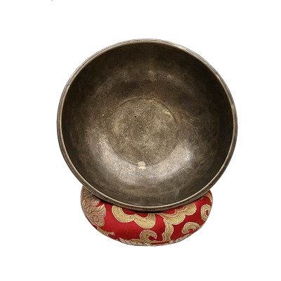 Buddhist Hand Beaten Manipuri Singing Bowl, [select Accessories]