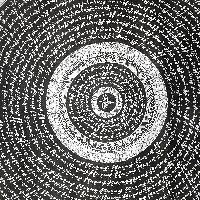 Buddhist Tibetan Thangka Of Mantra Mandala, [hand Painted]